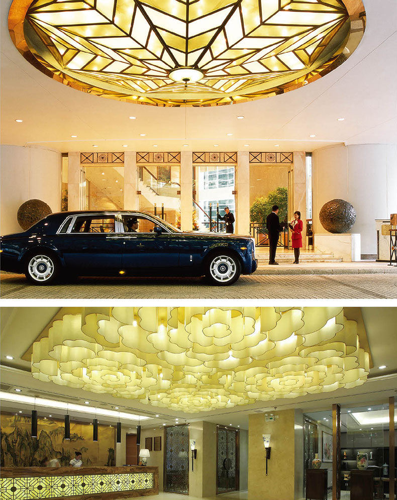 欧式别墅,酒店大堂非标大型艺术水晶灯定制样板