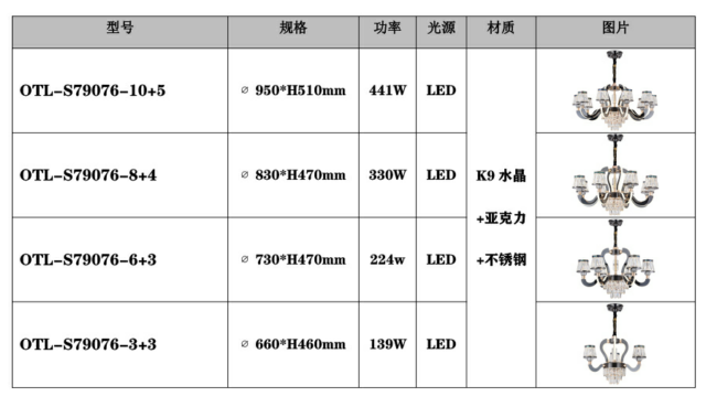 轻奢水晶吊灯